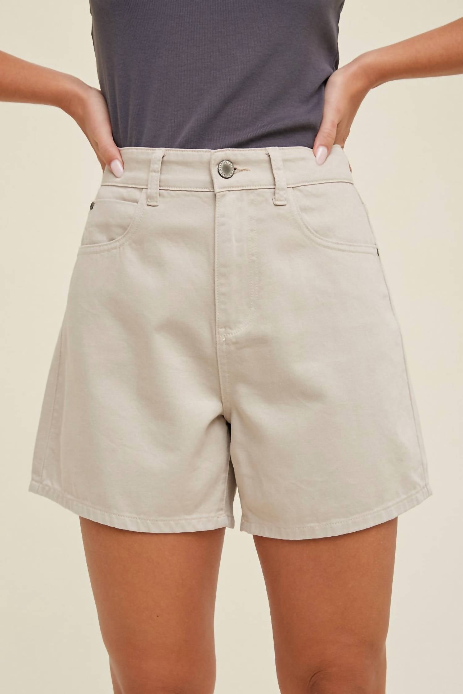 Wishlist - Classic Denim Mom Shorts