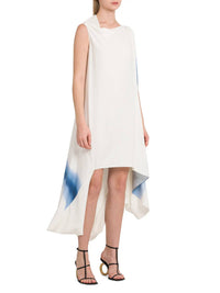 Salvatore Ferragamo - Degrade-Print Draped High-Low Dress