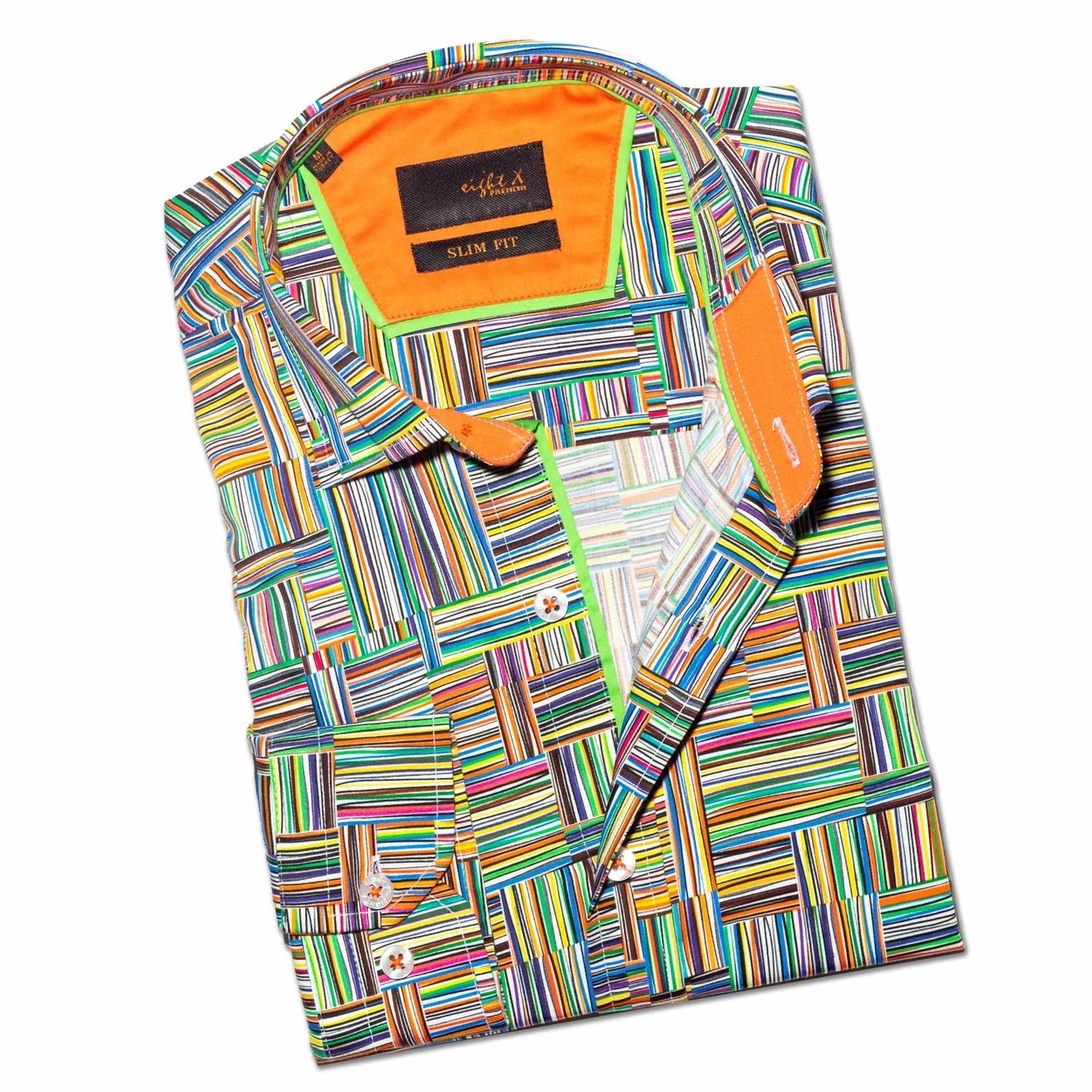 Eight X - Colored Pencil Button Down Shirt