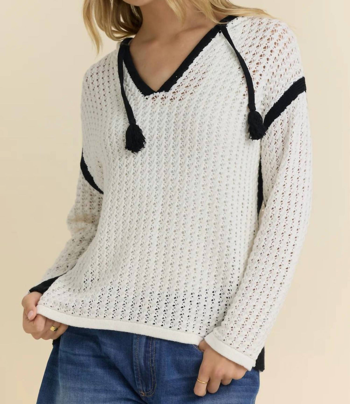 Vintage Havana - MIMI CROCHET HOODIE