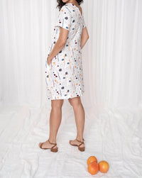 Gr Nature - Emily Linen Print Dress