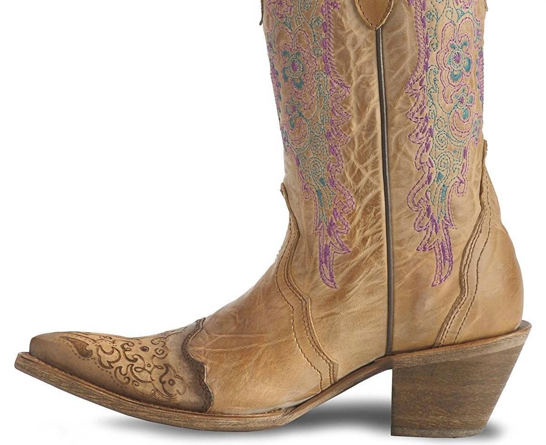 Corral - Women's Dancing Dolly Pointed Toe Ankle Boots