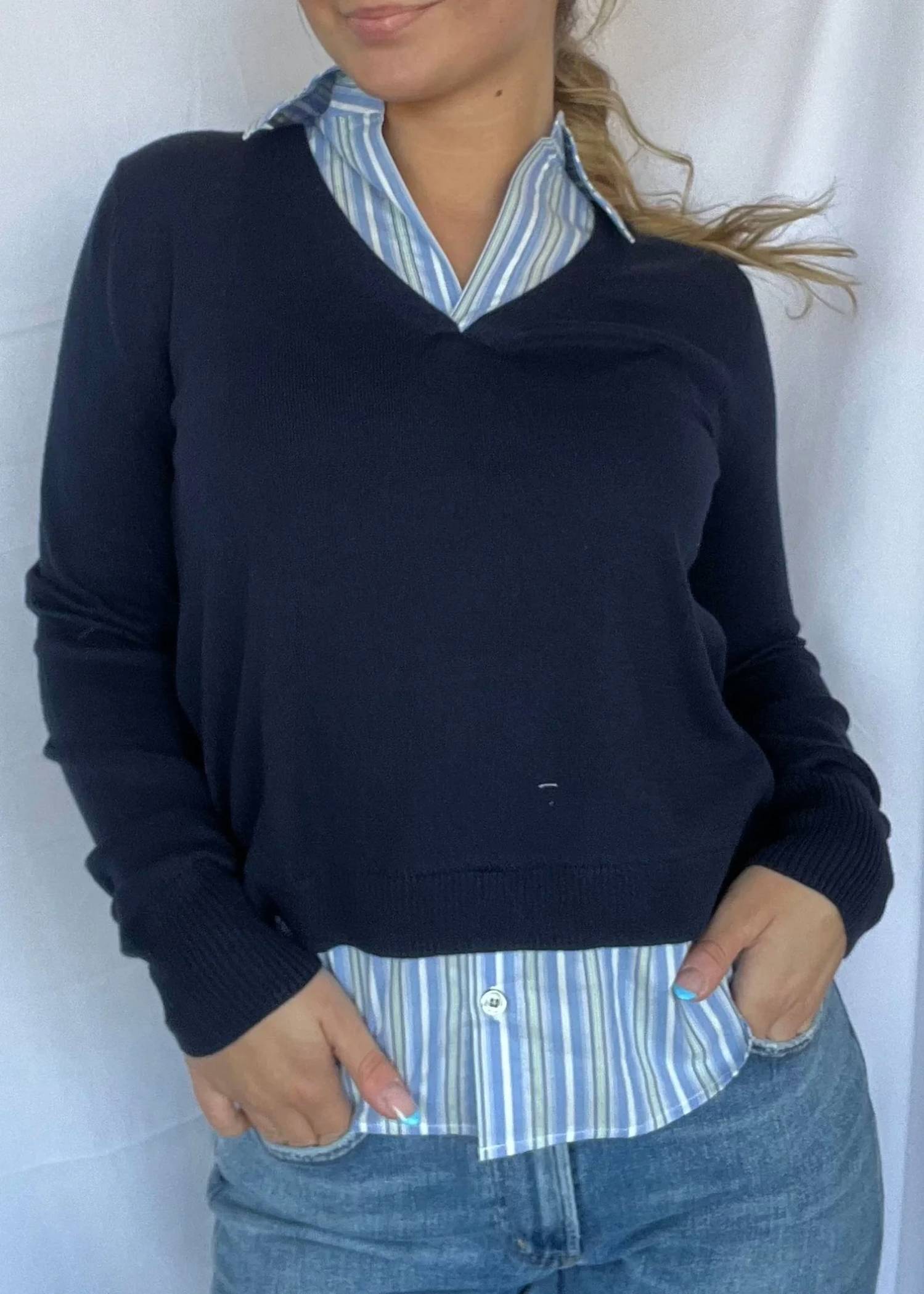 J. Society - Twofer Striped Sweater
