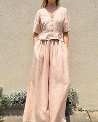 Rose Velvet - Nora Linen Blend Blouse