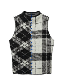 Central Park West - Plaid Sleeveless Mock Neck Top