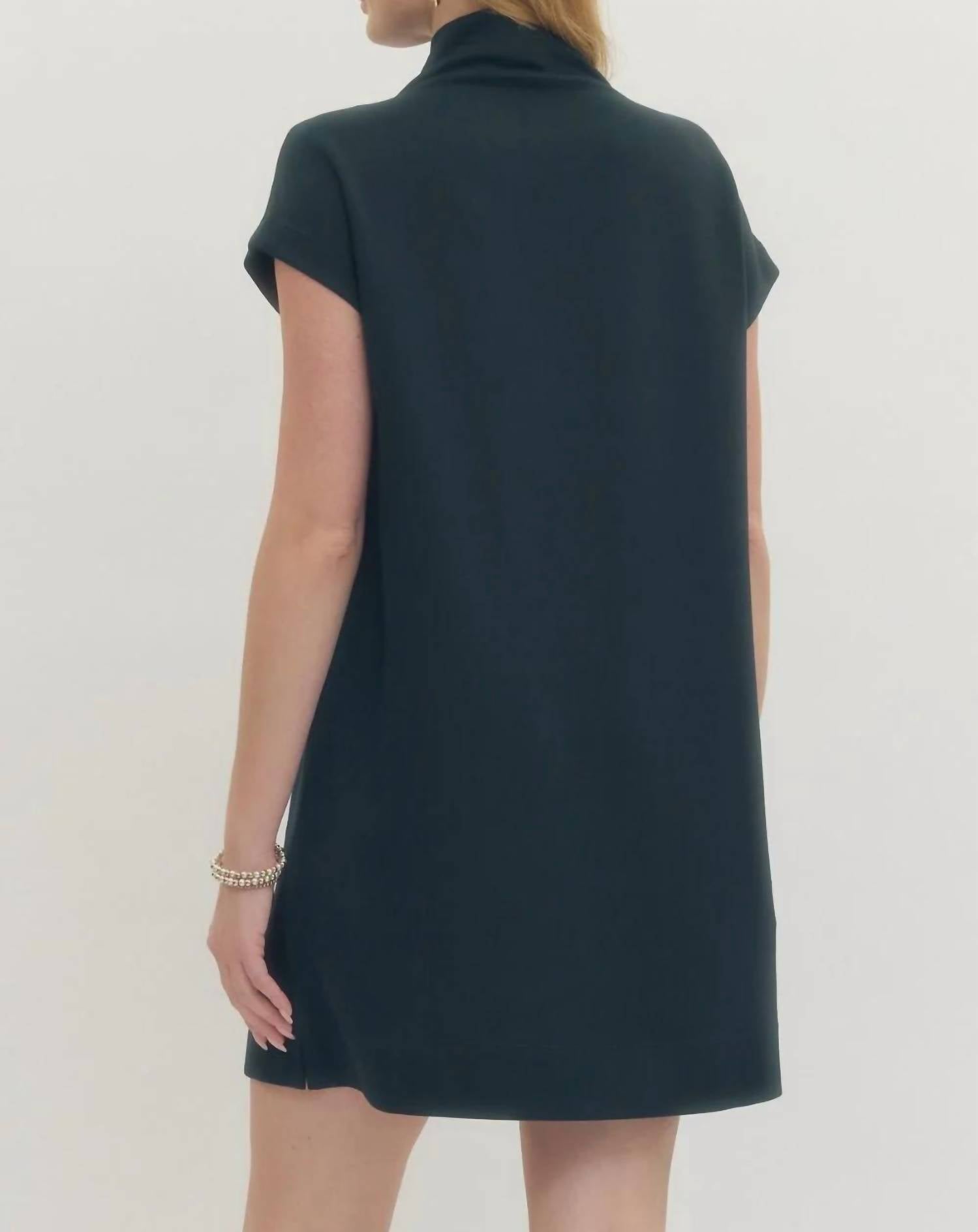 Entro - Mock Neck Mini Dress