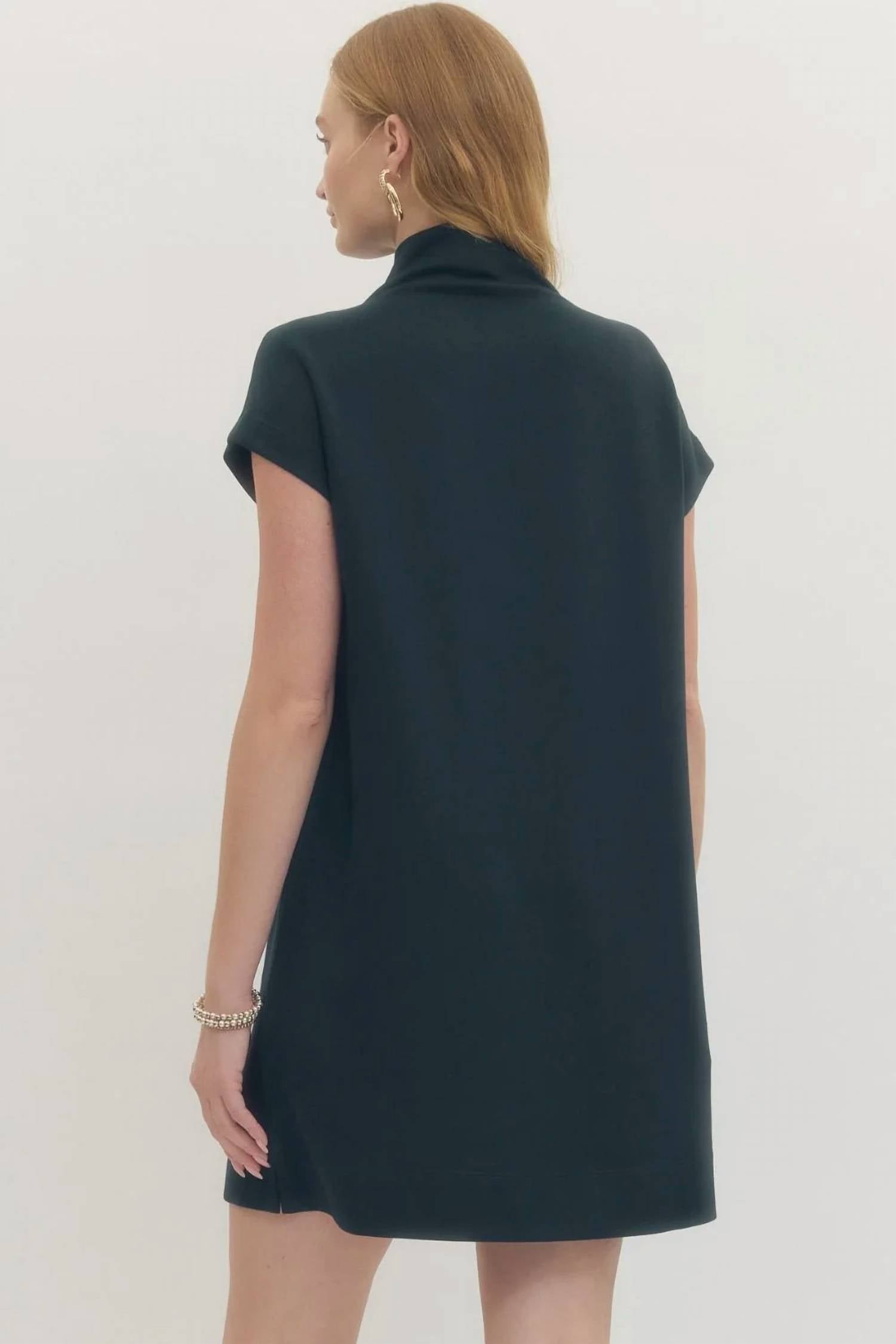 Entro - Mock Neck Mini Dress