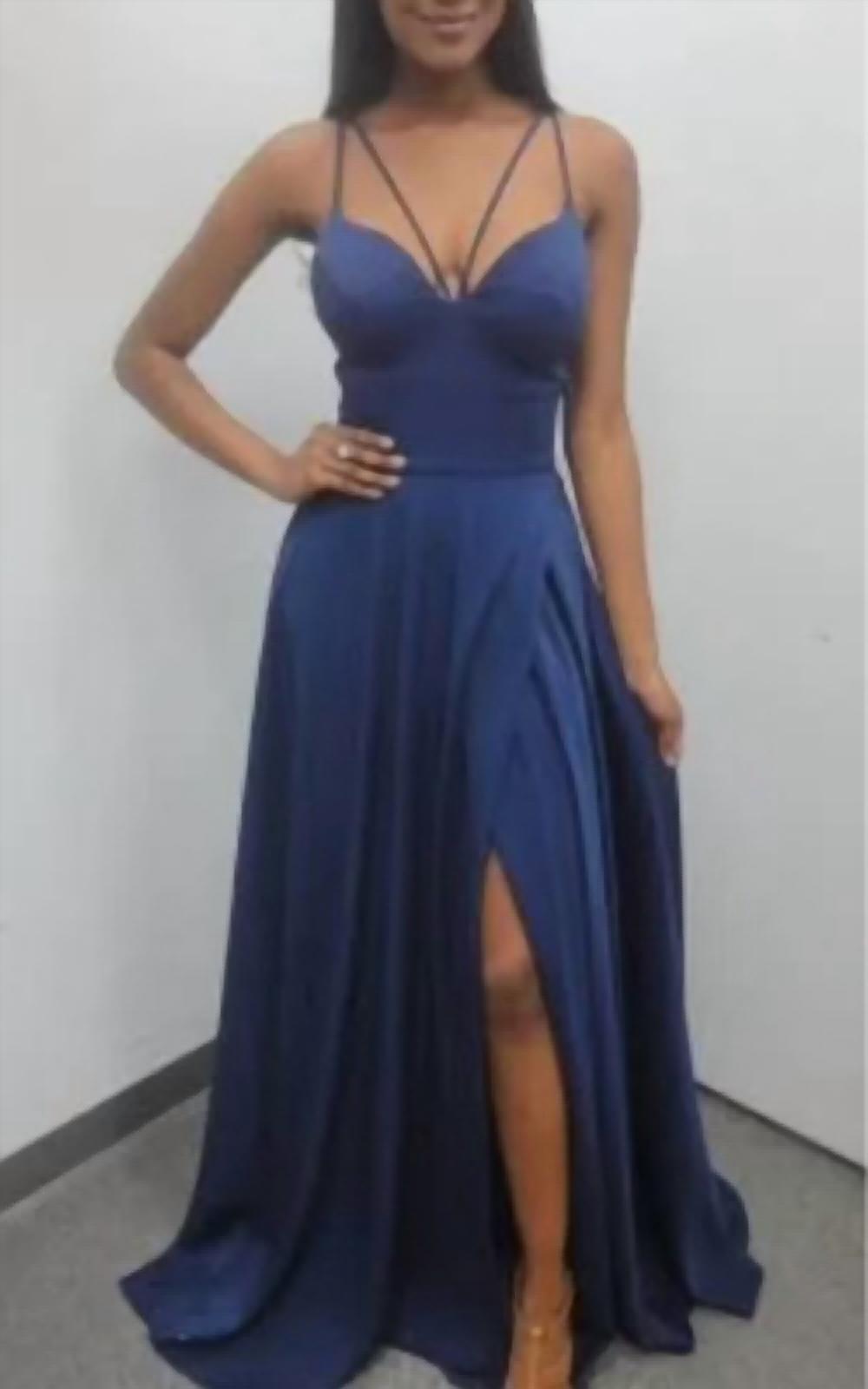 Jovani - Strappy A-line Gown