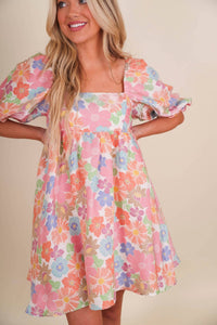 Storia - Wildflower Fields Babydoll Mini Dress