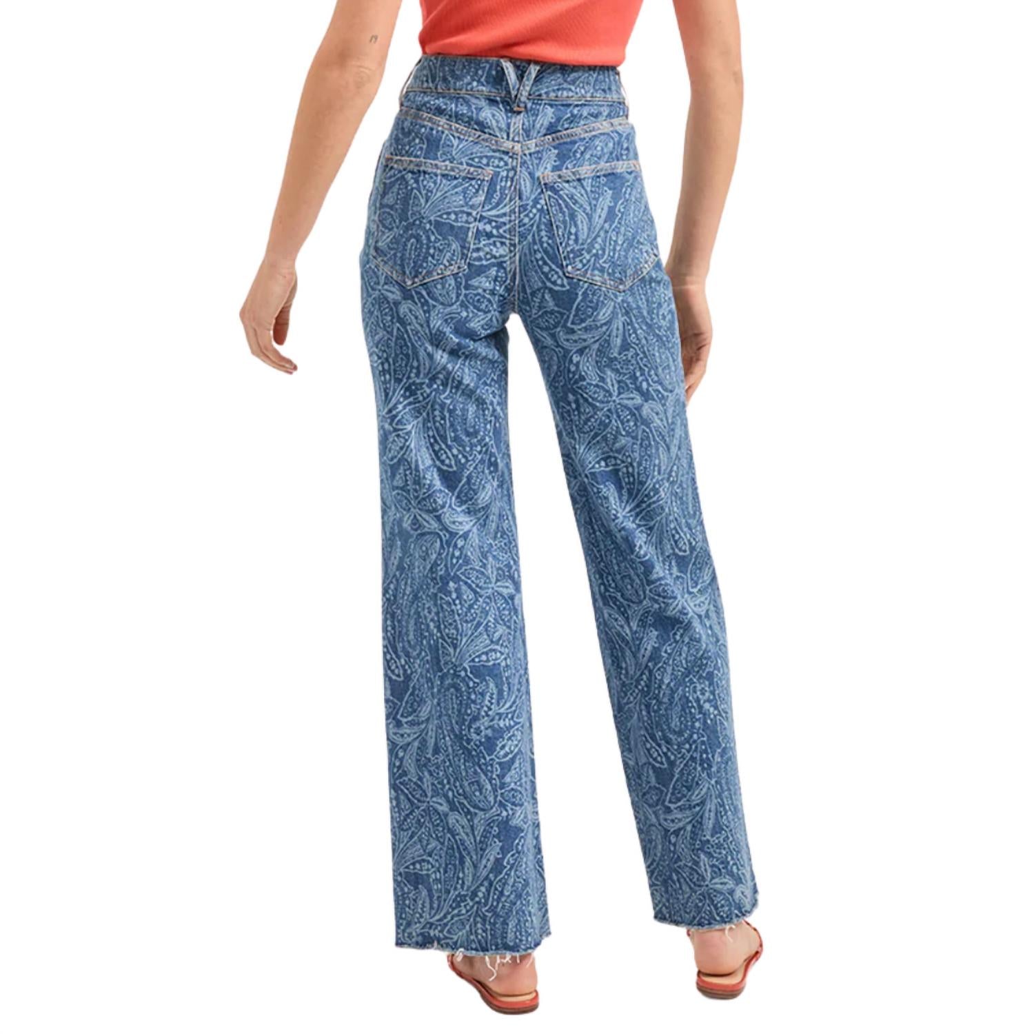 Veronica Beard - Taylor Paisley Printed Wide-leg Jeans