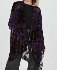 Nostalgia - Burnout Velvet Kimono