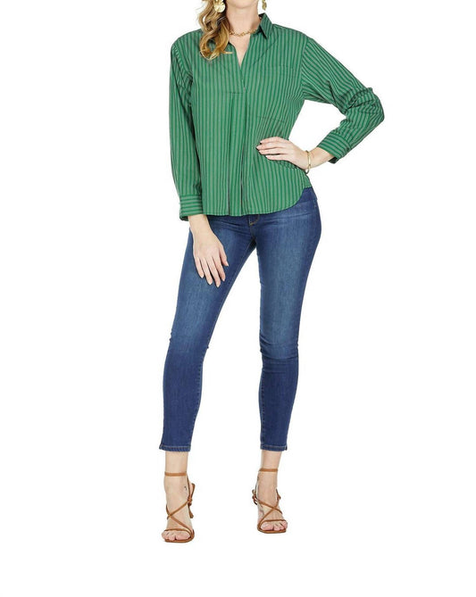 Jade - Stripe Blouse