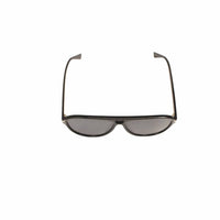 Amiri Unisex Aviator Logo Sunglasses in black silver - women's accessory - detail view