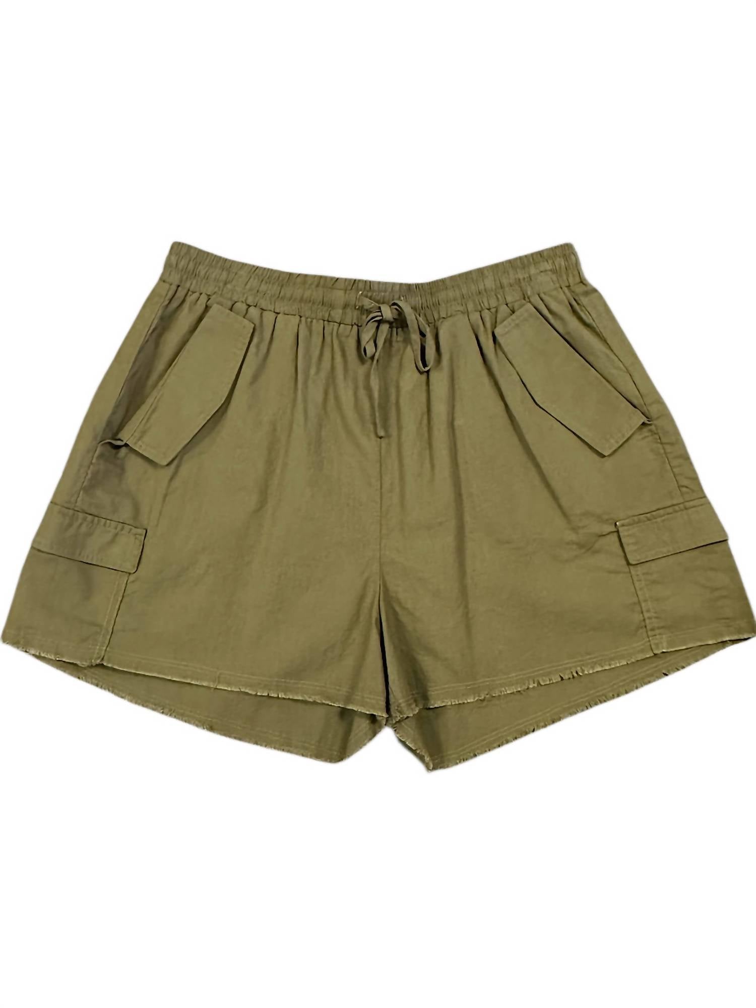 Oddi - Curvy Cargo Shorts - Plus