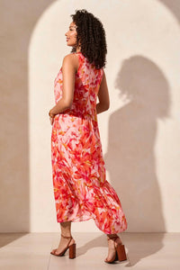 Tribal - Sleeveless Maxi Dress With Lining
