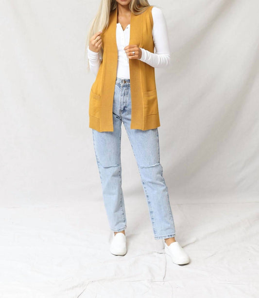 Cielo - Gentry Open Front Sleeveless Cardigan