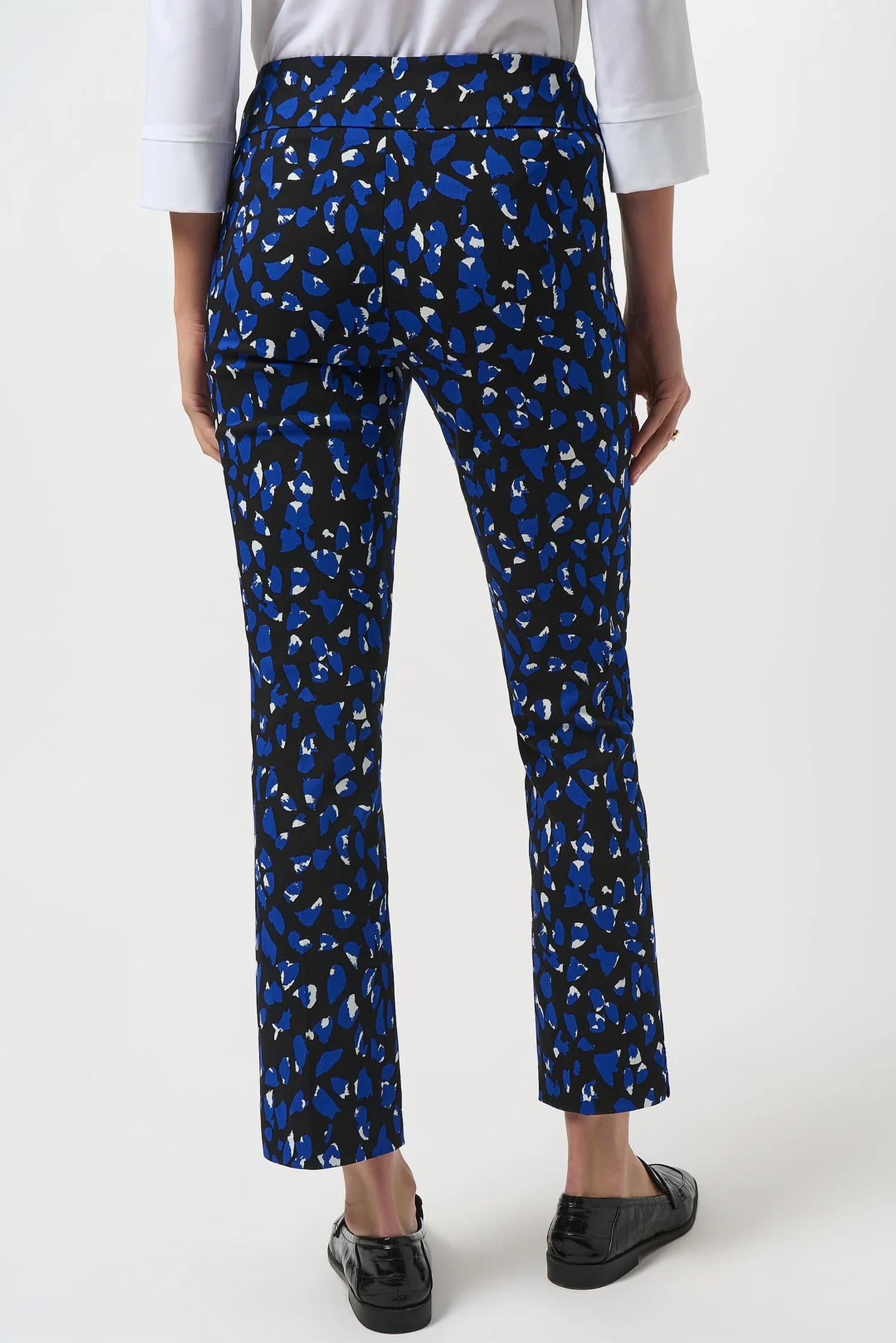 Joseph Ribkoff - Geometric Print Pull-on Straight Leg Pants