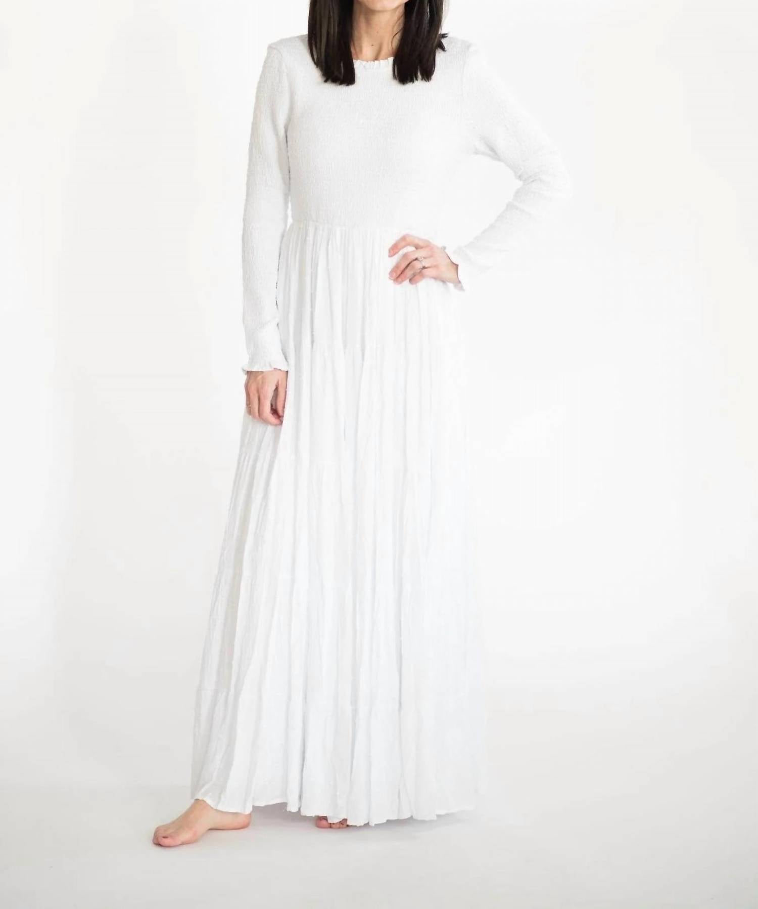 Tea N Rose - Smocked Top Temple Dress