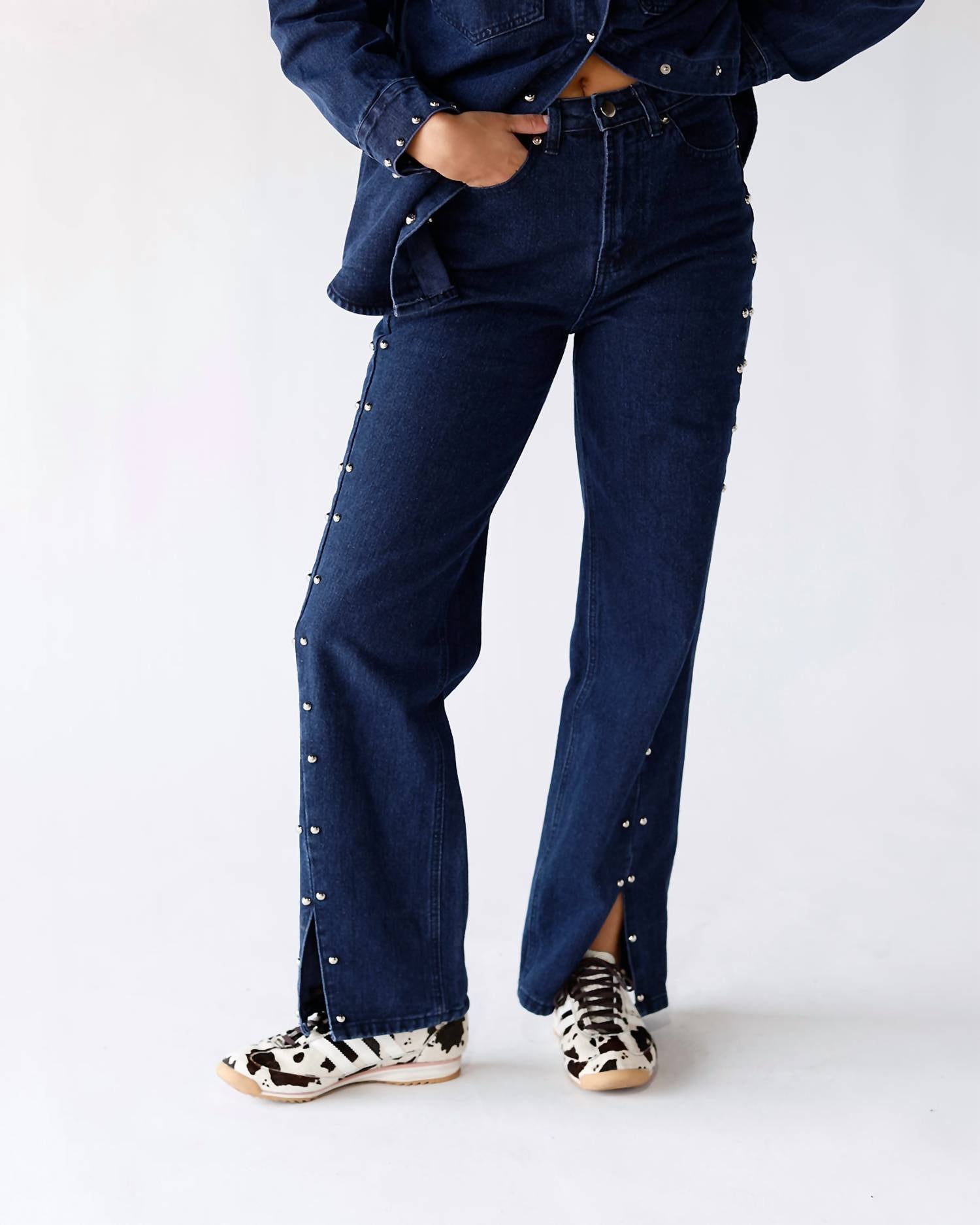 Moon River - Studded + Stunning Denim Pants