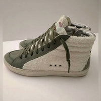 P448 - Women's Sherpa Skate Hi-top Sneakers