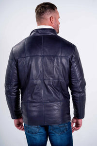 Robert Comstock - Reversible Leather Down Filled Jacket