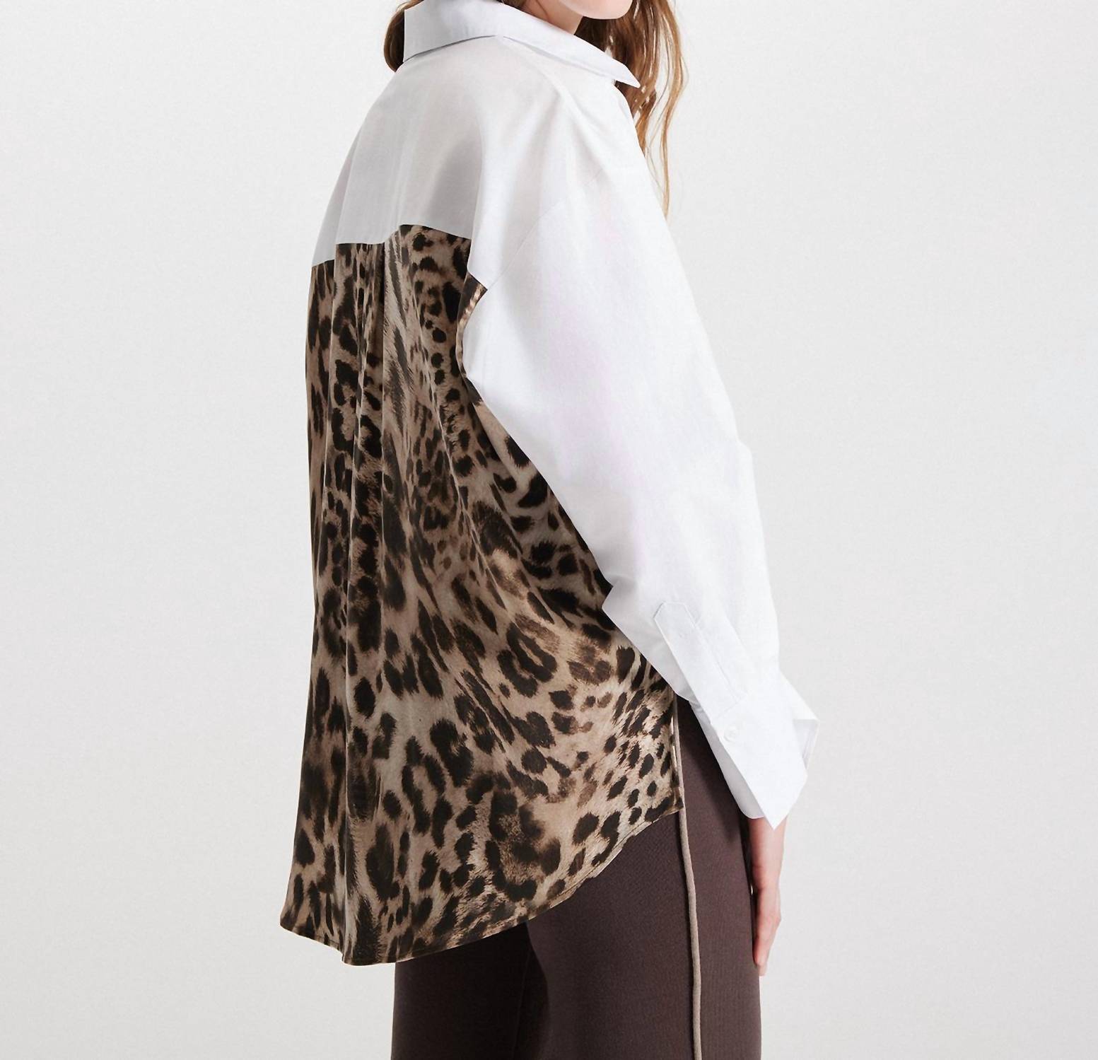 Theo The Label - Echo Print Back Banker Shirt