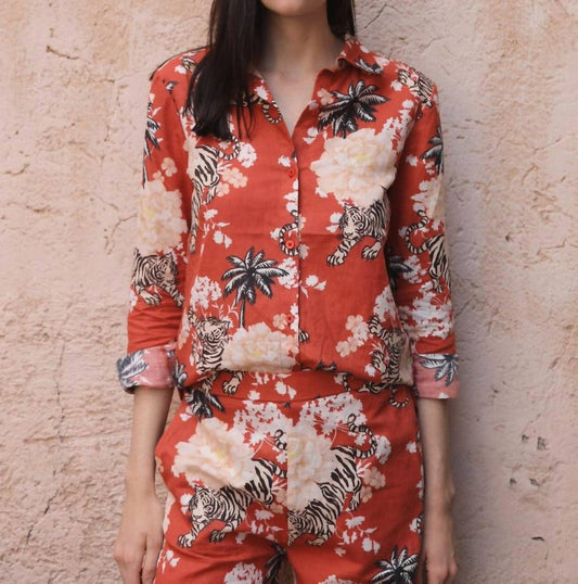 Las Sureñas - Long Sleeve Silk Top