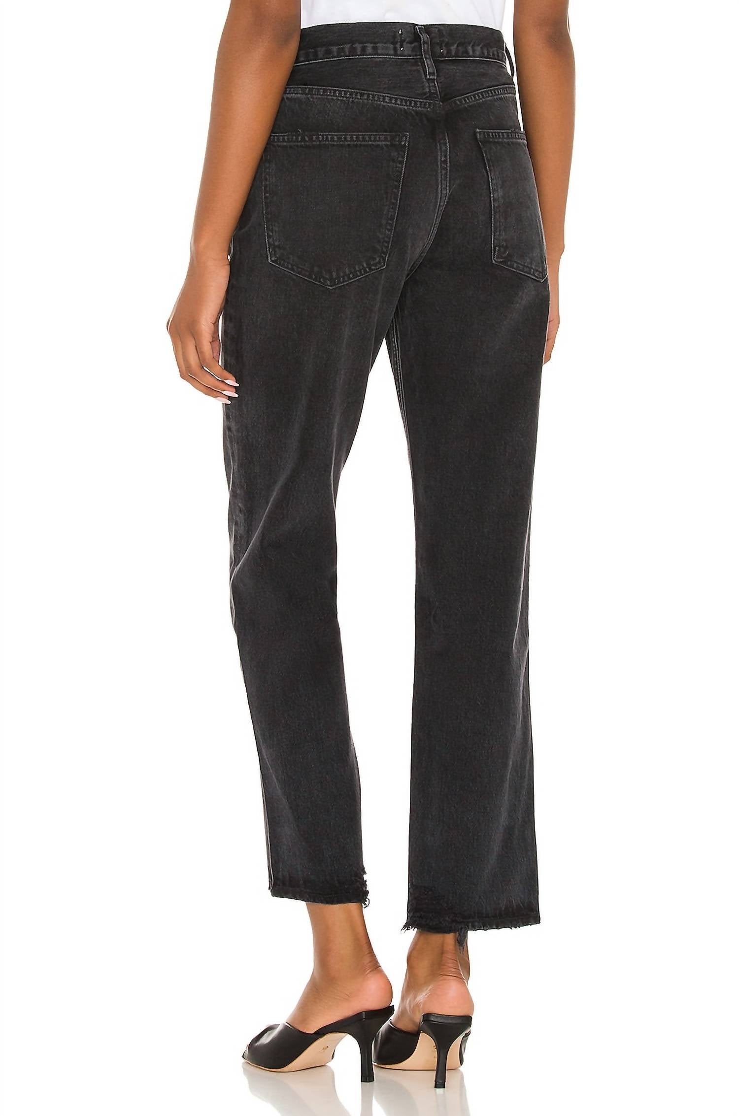 Agolde - Lana Crop Mid Rise Vintage Straight Jeans