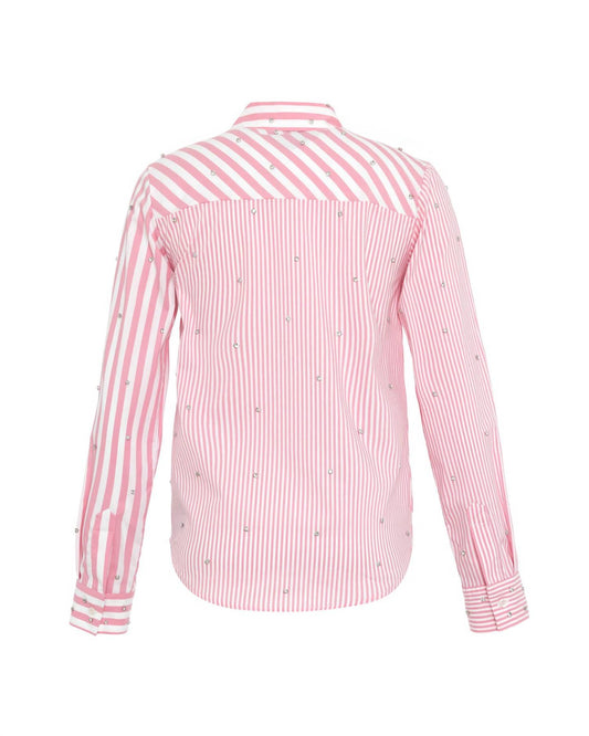 Theo The Label - Women's Echo Mix Stripe Pearly Shirt