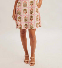 Hem & Thread - Grid Bouquet Shift Dress