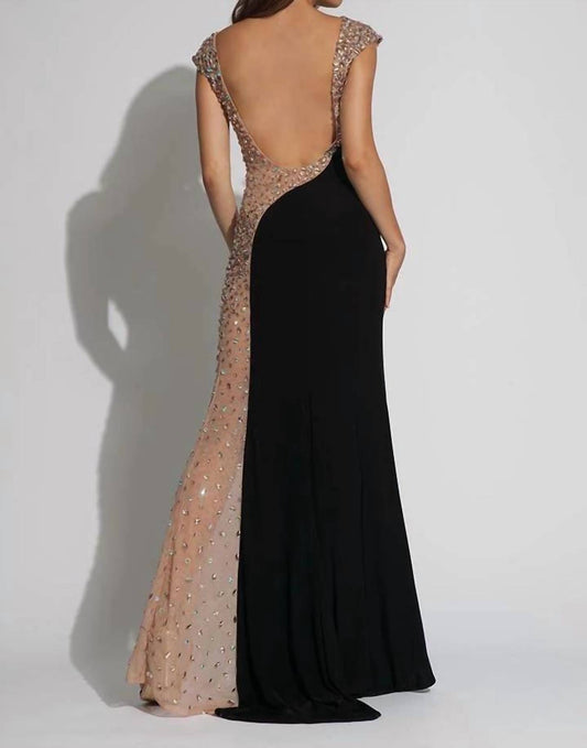 Jovani - Beaded Long Prom Dress
