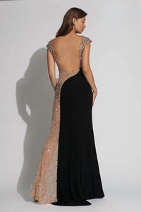 Jovani - Beaded Long Prom Dress