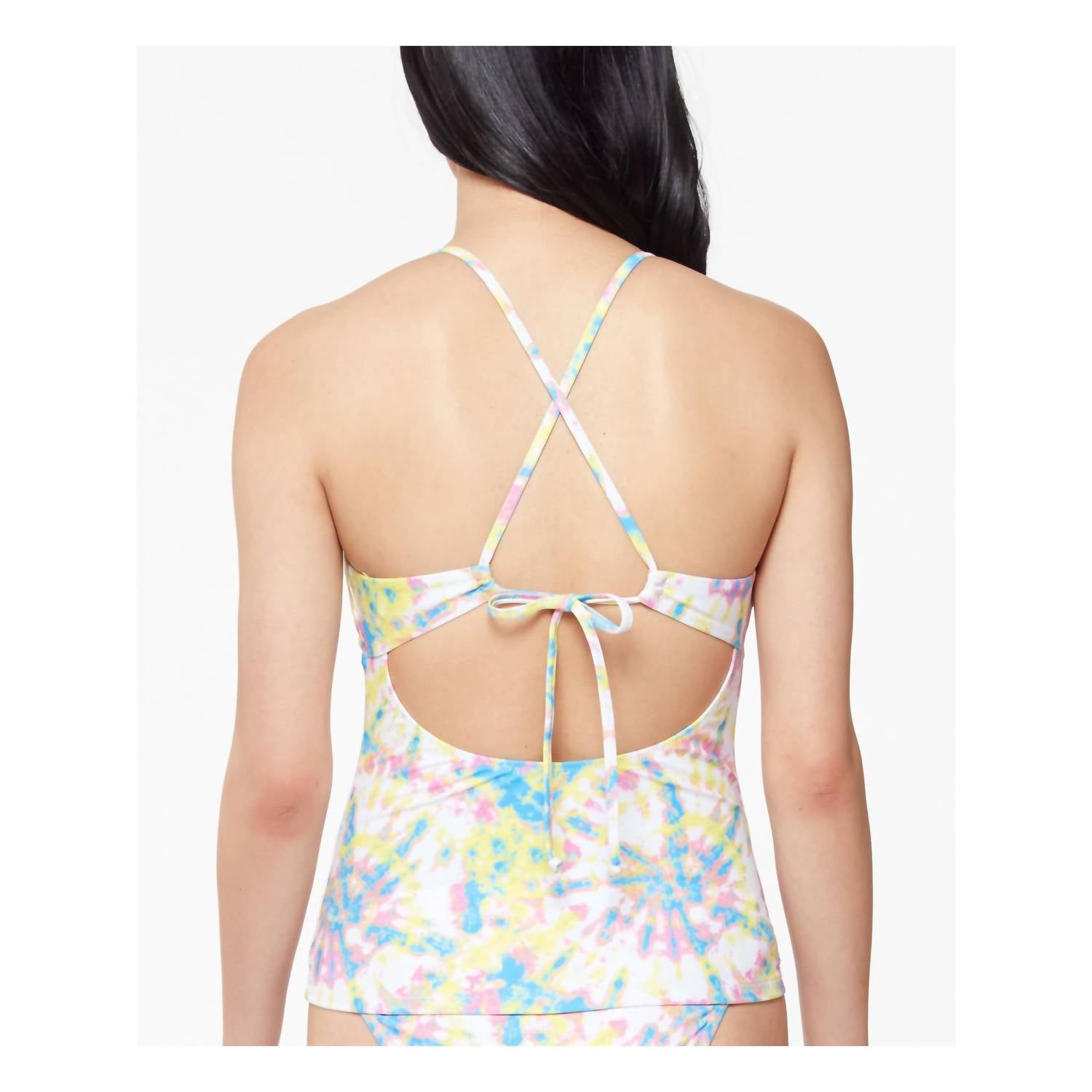 Jessica Simpson - Tie Dye Stretch Cross-back Tankini