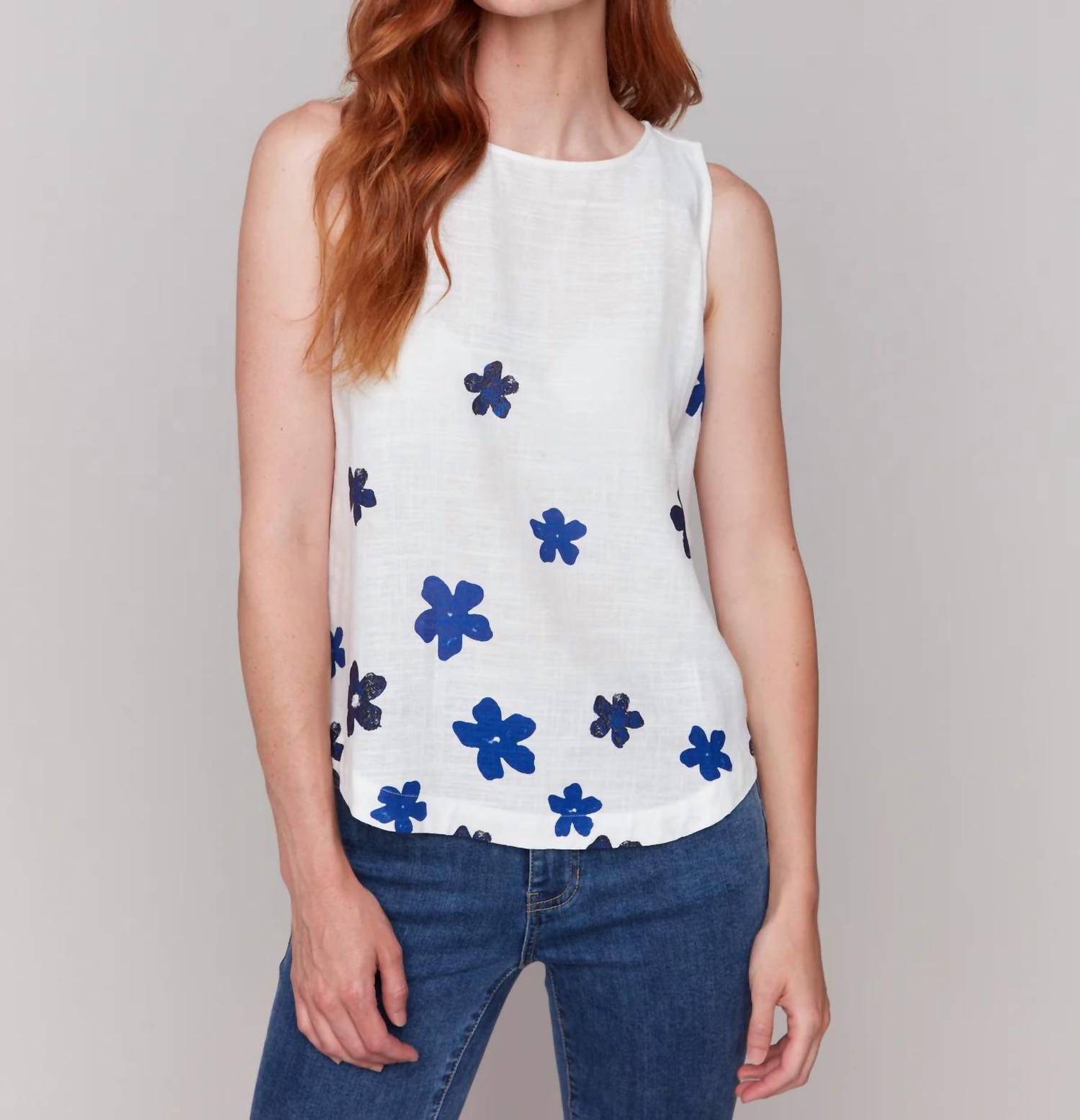 Charlie B - sleeveless woven top