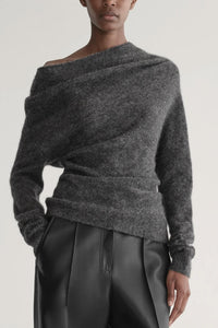 A.L.C. Freya Top in charcoal - women's sweater - view 4