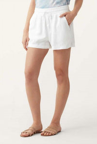 Splendid Campside Short in white - women's shorts - alternate view