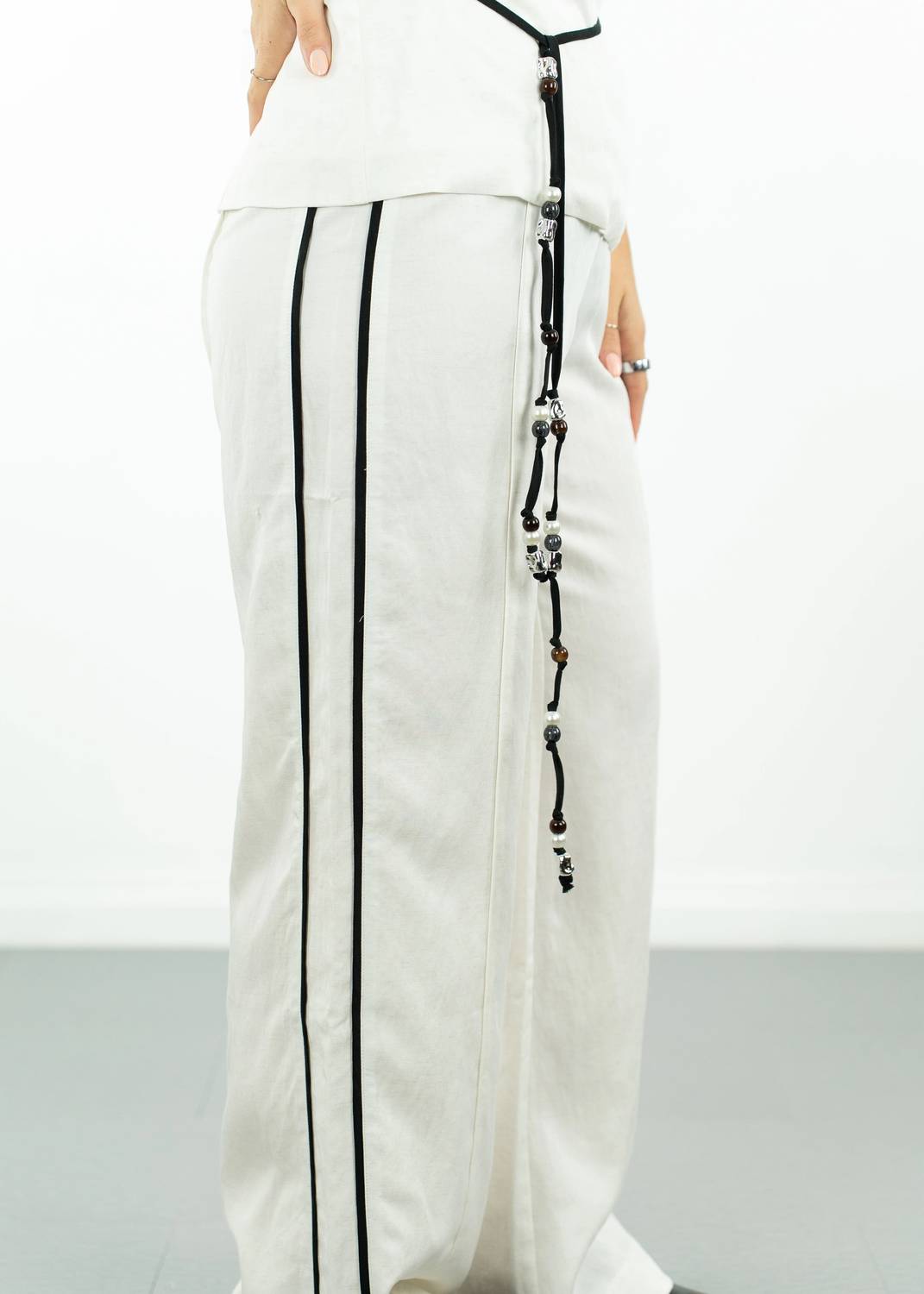 Whiteroom+Cactus - Bryn Contrast Wide Leg Pants