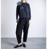 Psophia - Pullover Sweater With Flowers