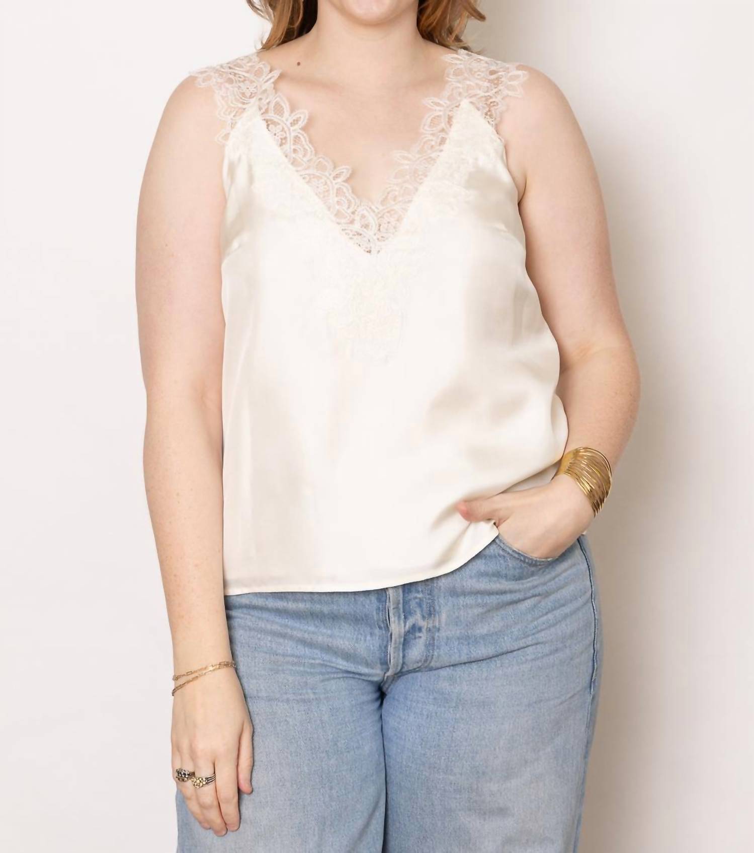 Rohe - V-neck Silk Lace Top