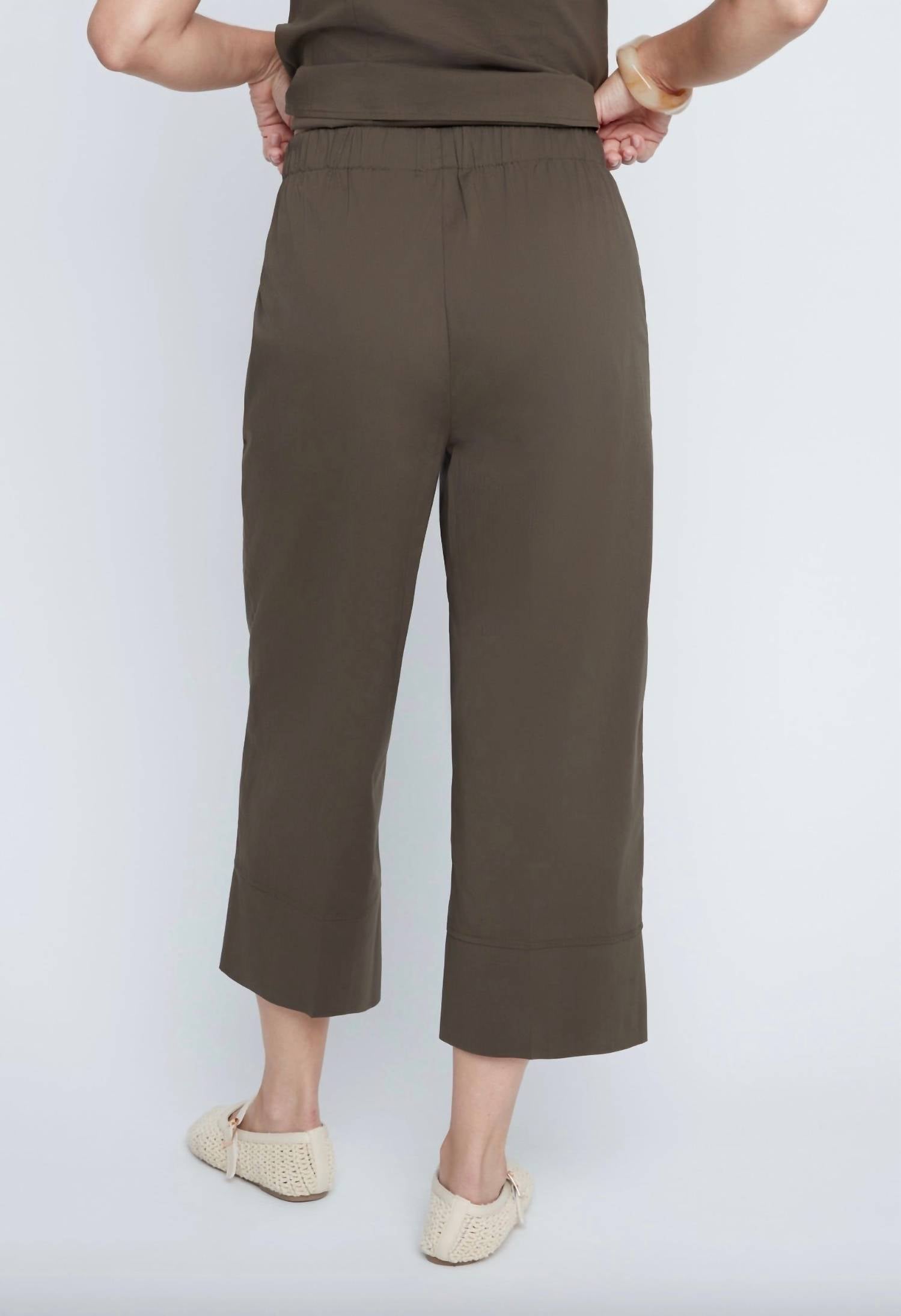 Renuar - Luxe Cropped Wide Leg Pant