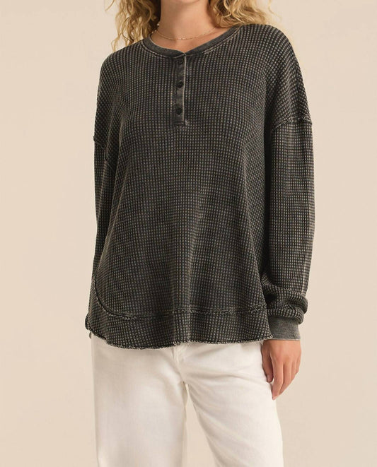 Z Supply - Jax Cozy Waffle Henley Top