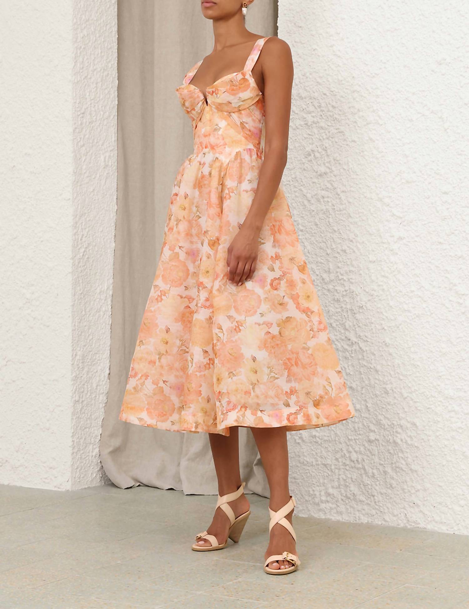 Zimmermann - Rebellion Drape Midi Dress