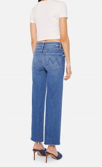 Mother - Mid Rise Rambler Zip Ankle Fray Jean