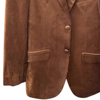 MAZARI Men's Velvet Sport Coat in rust - men's jacket - alternate view