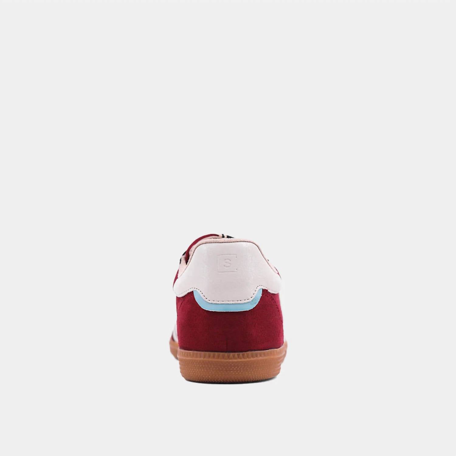 SHU SHOP Women's Stevie Sneaker in wine suede - women's sneaker - view 5