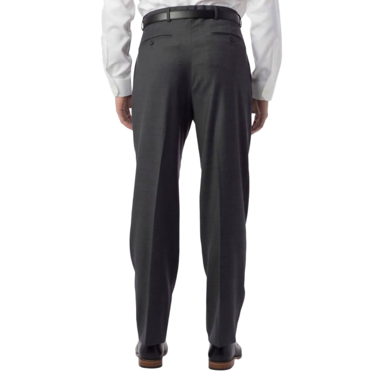 Ballin - Manchester Sharkskin Pleated Super 120s Worsted Wool Comfort Eze Trouser