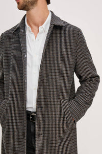 Rails Men's Hockney Coat in grey check plaid - men's jacket - view 6