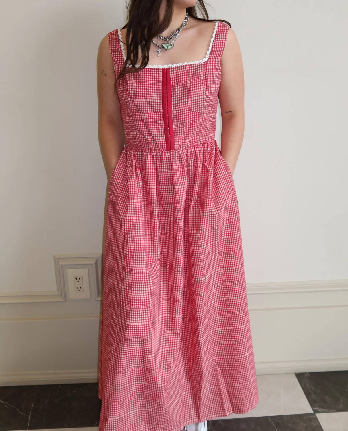 Wishlist - Rosie Check Dress
