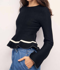 Minkpink - Emilie Peplum Knit Top
