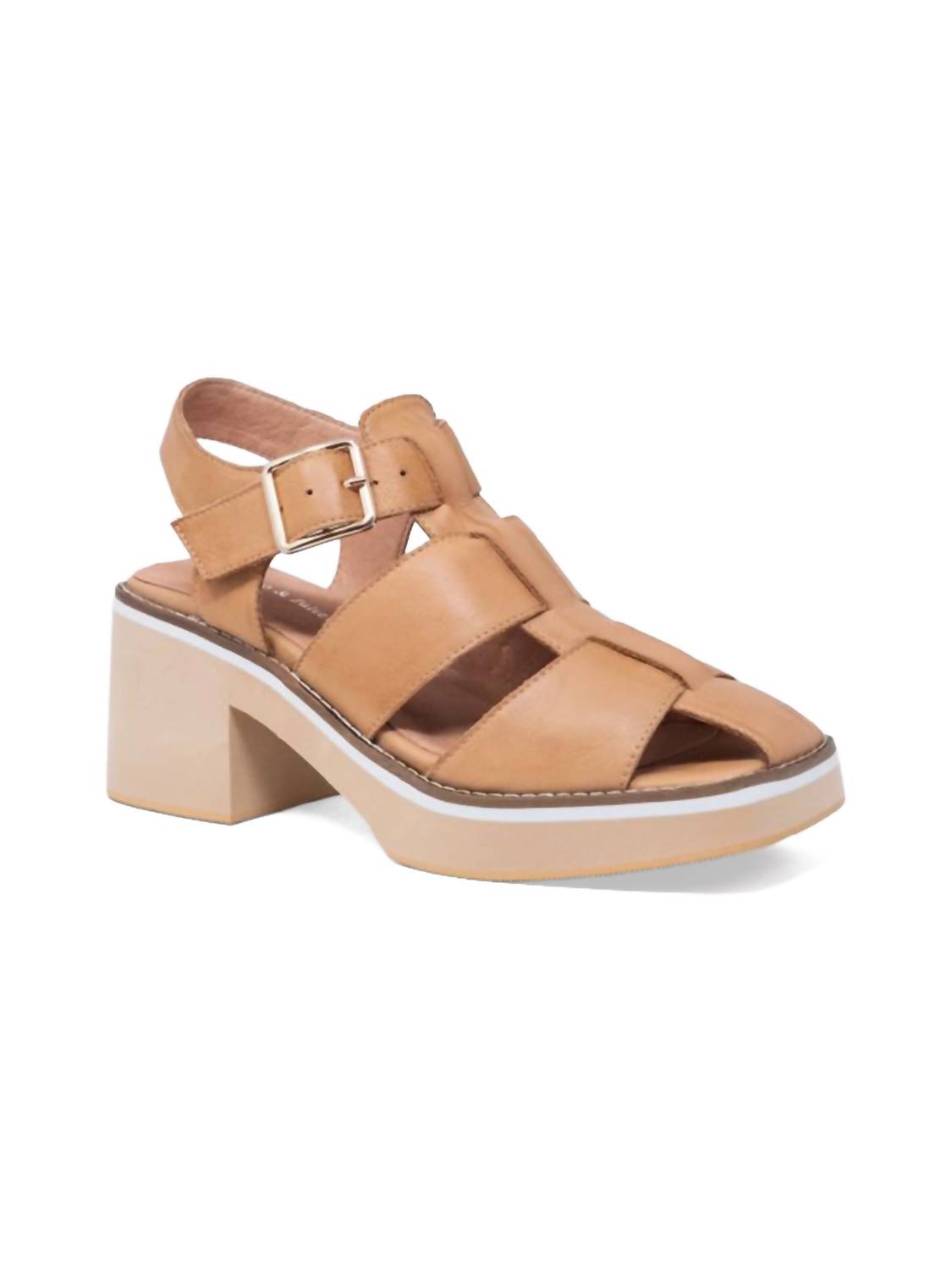 Django & Juliette - Women's Jear Leather Platform Sandals